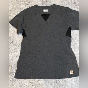 Carhartt women’s scrub top size medium heathered gray.